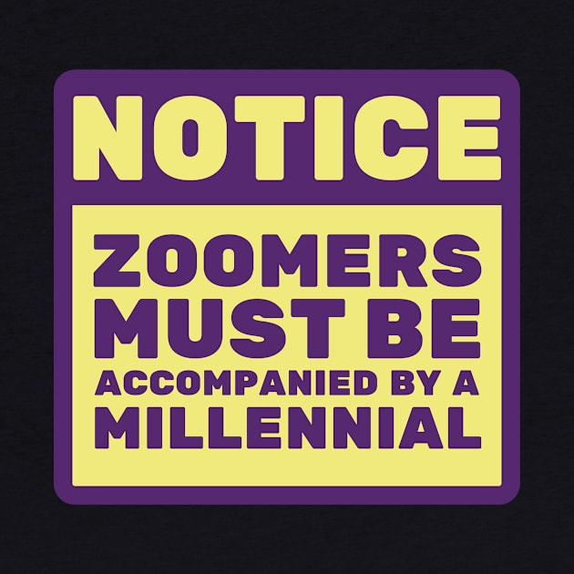 Zoomers Must Be Accompanied by a Millennial by FairyNerdy